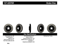 Stoptech - StopTech Slotted & Drilled Sport Brake Rotor - Demon Performance