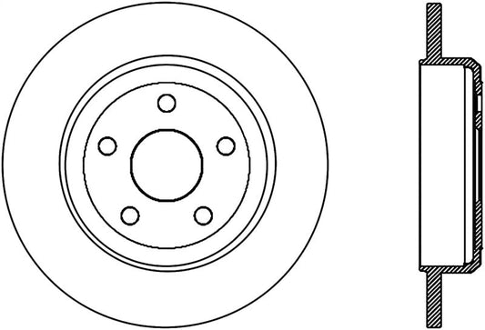 Stoptech - StopTech Slotted Sport Brake Rotor 11 - 17 Jeep Grand Cherokee (Excludes SRT8) - Demon Performance