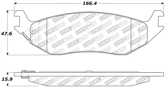 Stoptech - StopTech Sport Brake Pads w/Shims and Hardware - Front - Demon Performance