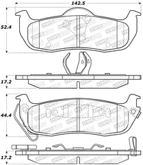 Stoptech - StopTech Sport Brake Pads w/Shims and Hardware - Front - Demon Performance