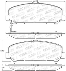 Stoptech - StopTech Sport Brake Pads w/Shims and Hardware - Rear - Demon Performance
