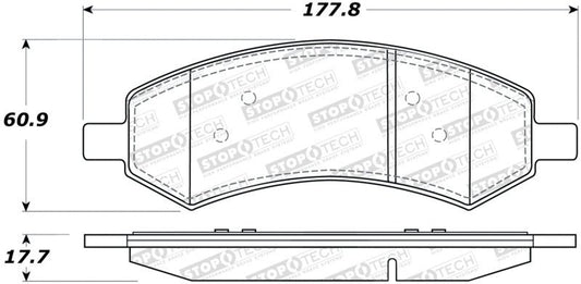 Stoptech - StopTech Sport Brake Pads w/Shims and Hardware - Rear - Demon Performance