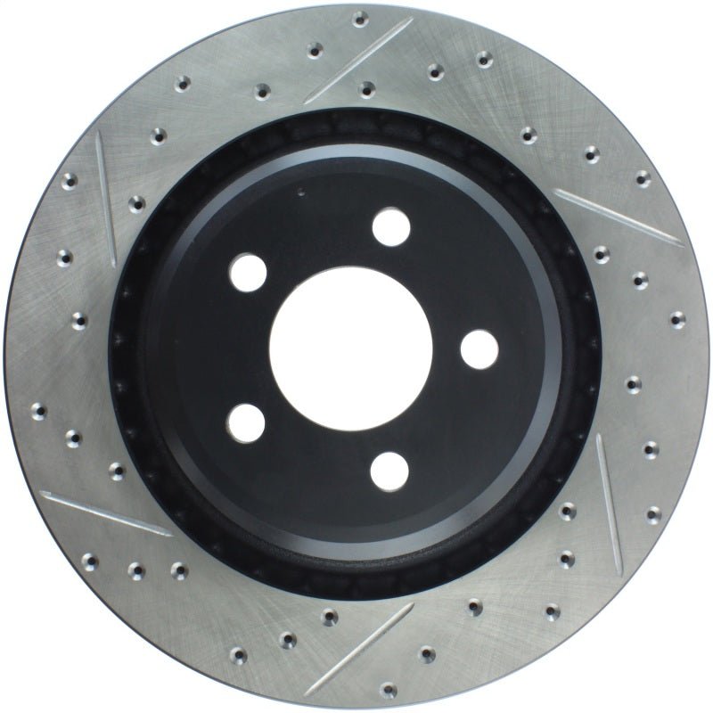 Stoptech - StopTech SportStop 06 - 09 Chrysler SRT - 8 Rear Right Drilled & Slotted Rotor - Demon Performance