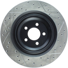 Stoptech - StopTech SportStop 06 - 09 Chrysler SRT - 8 Rear Right Drilled & Slotted Rotor - Demon Performance