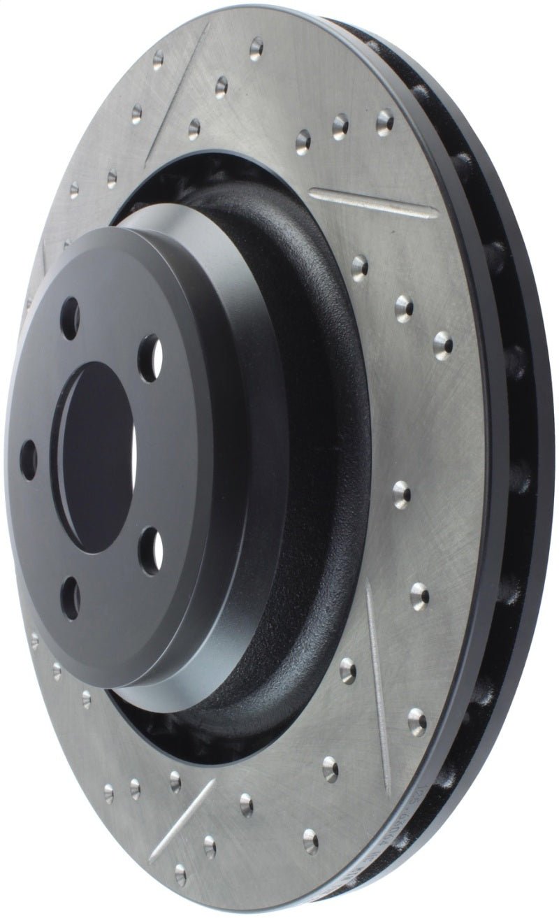 Stoptech - StopTech SportStop 06 - 09 Chrysler SRT - 8 Rear Right Drilled & Slotted Rotor - Demon Performance