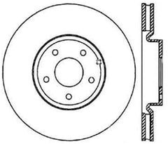 Stoptech - StopTech SportStop 6/02 - 08 Nissan 350Z / 8/02 - 04 Infiniti G35 Slotted & Drilled Rear Right Rotor - Demon Performance