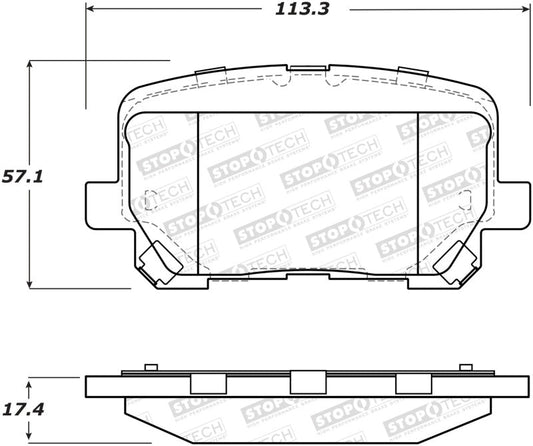 Stoptech - StopTech Street Brake Pads - Front - Demon Performance