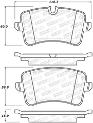 Stoptech - StopTech Street Brake Pads - Rear - Demon Performance