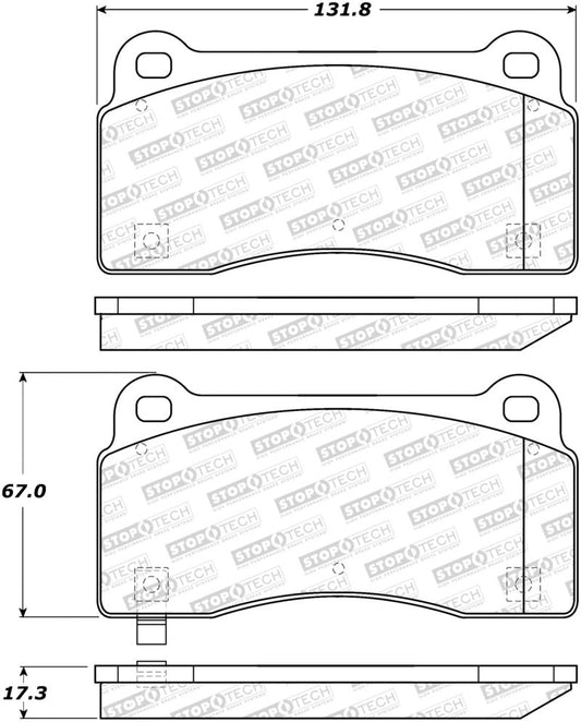 Stoptech - StopTech Street Brake Pads - Demon Performance