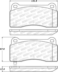Stoptech - StopTech Street Brake Pads - Demon Performance
