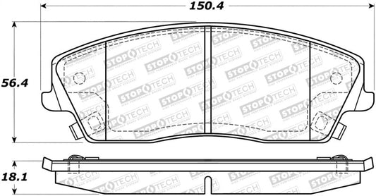 Stoptech - StopTech Street Brake Pads - Demon Performance