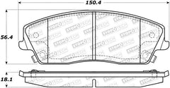 Stoptech - StopTech Street Brake Pads - Demon Performance
