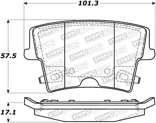 Stoptech - StopTech Street Brake Pads - Demon Performance