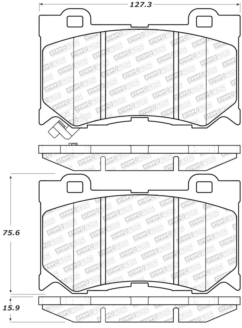 Stoptech - StopTech Street Select Brake Pads - Front - Demon Performance