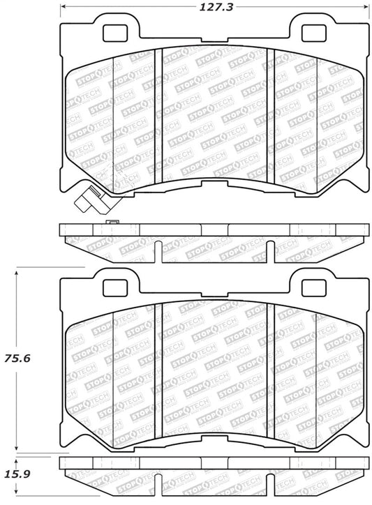 Stoptech - StopTech Street Select Brake Pads - Front - Demon Performance