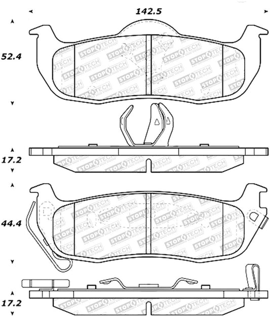 Stoptech - StopTech Street Select Brake Pads - Front - Demon Performance