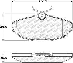 Stoptech - StopTech Street Select Brake Pads Rear - 00 - 06 Lincoln LS - Demon Performance