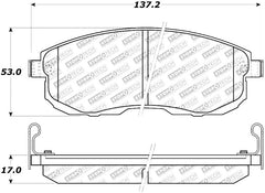 Stoptech - StopTech Street Select Brake Pads - Rear - Demon Performance