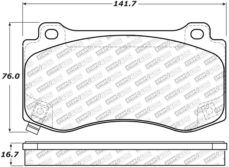 Stoptech - StopTech Street Select Brake Pads - Rear - Demon Performance