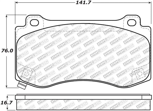 Stoptech - StopTech Street Select Brake Pads - Rear - Demon Performance