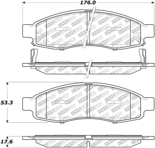 Stoptech - StopTech Street Select Brake Pads - Rear - Demon Performance