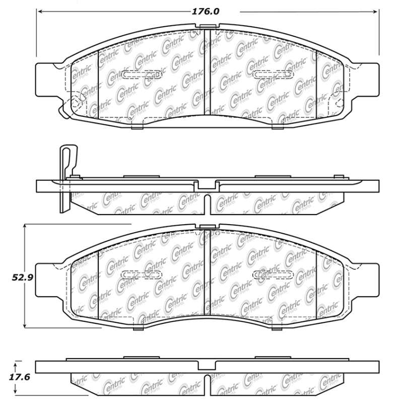 Stoptech - StopTech Street Touring 05 Nissan Titan Front Brake Pads - Demon Performance