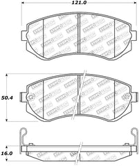 Stoptech - StopTech Street Touring 89 - 06/96 Nissan 240SX Front Brake Pads - Demon Performance