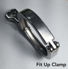 Ticon - Ticon Industries 3in Stainless Steel Tri - Clover Clamp Heavy Duty Single Pin w/Silicone Gasket - Demon Performance