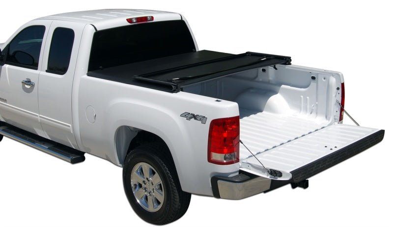 Tonno Pro - Tonno Pro 04 - 15 Nissan Titan 5.5ft (Incl 42 - 498 Utility Track Kit) Tonno Fold Tri - Fold Tonneau Cover - Demon Performance