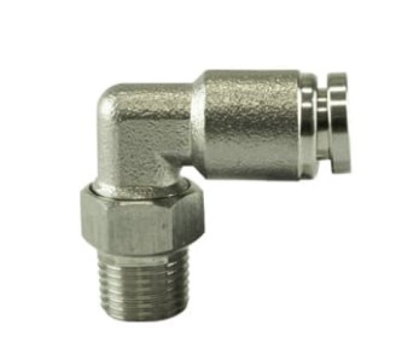 Turbosmart - Turbosmart 1/8 NPT to 90 Degree 1/4 pushloc Stainless Steel - Demon Performance