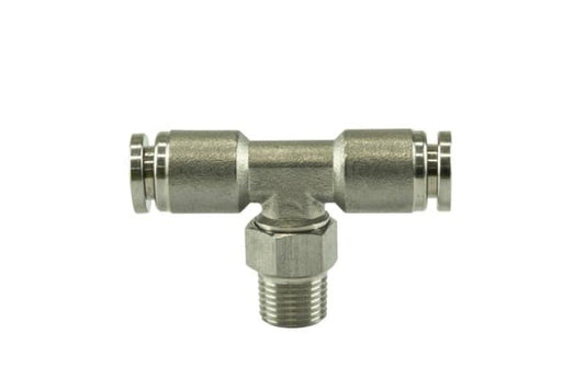 Turbosmart - Turbosmart 1/8 NPT to TEE 1/4 Pushloc Stainless Steel - Demon Performance