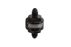 Turbosmart - Turbosmart Billet Turbo Oil Feed Filter w/ 44 Micron Pleated Disc AN - 3 Male Inlet - Black - Demon Performance