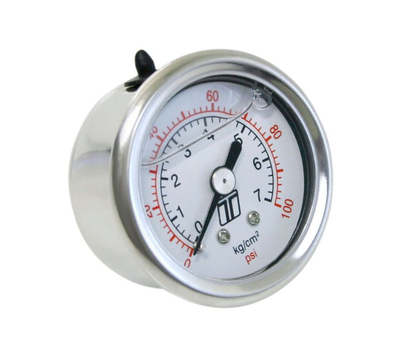 Turbosmart - Turbosmart FPR Gauge 0 - 100psi Liquid Fill - Demon Performance