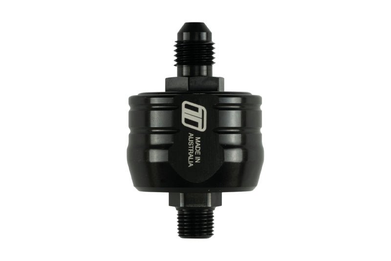 Turbosmart - Turbosmart Turbo Oil Filter 44um - 4AN Inlet 1/8in NPT Outlet - Demon Performance
