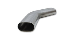 Vibrant - Vibrant 3in Oval (Nominal Size) T304 SS 45 deg Mandrel Bend 6in x 6in leg lengths - Demon Performance