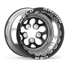 Weld - Weld Alpha - 1 15x14 / 5x5 BP / 2in. BS Black Wheel - Black Double Beadlock MT - Demon Performance