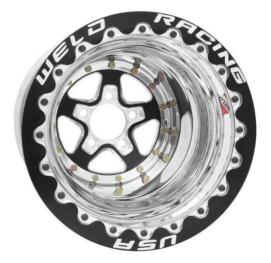 Weld - Weld Alumastar 2.0 15x10 / 5x4.75 BP / 7in. BS Black Wheel - Black Single Bead Lock MT - Demon Performance