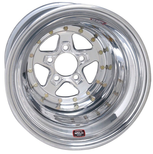 Weld - Weld Alumastar 2.0 15x4 / 5x4.75 BP 1.2 / 5in. BS Polished Wheel - Non - Beadlock - Demon Performance