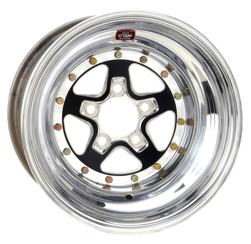 Weld - Weld Alumastar 2.0 15x4 / 5x4.75 BP 1.7 / 5in. BS Black Wheel - Non - Beadlock - Demon Performance