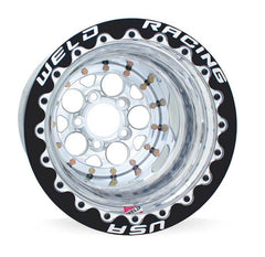 Weld - Weld Magnum 2.0 15x10 / 5x4.50 BP / 5in BS Polished Wheel - Black Single Beadlock M/T - Demon Performance