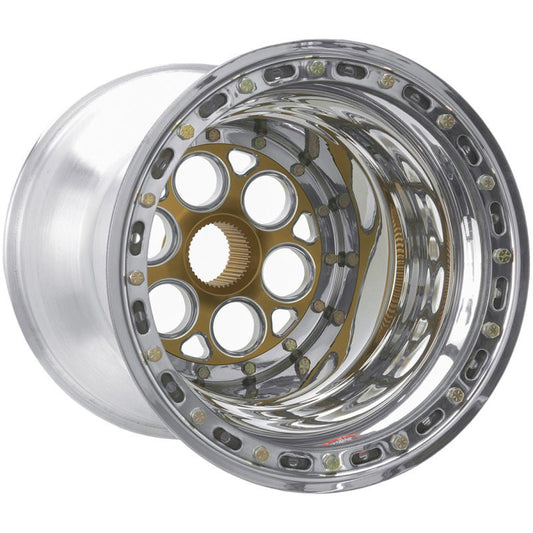 Weld - Weld Magnum Sprint 15x15 / 42 - Spline / 6in. BS Gold Wheel - Inner Beadlock / No Cover - Demon Performance