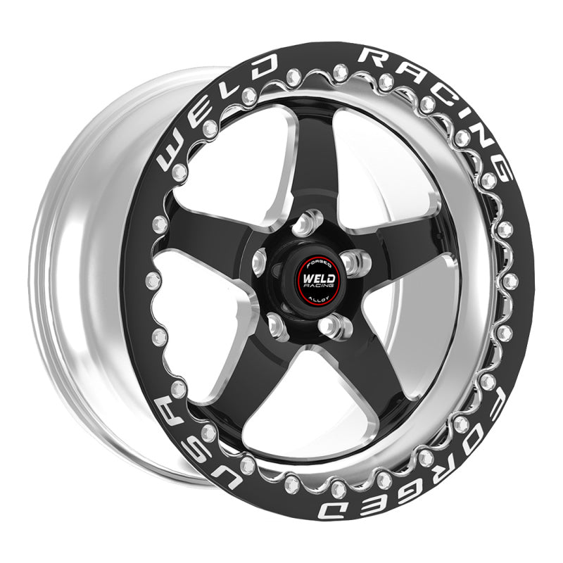 Weld - Weld S71 15x11.33 / 5x115 Conical Lug / 6.5in BS Black Wheel 3.18in ID (Medium) - Single Beadlock - Demon Performance