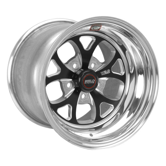 Weld - Weld S76 15x8 / 5x4.5 BP / 6.5in. BS Black Wheel (Low Pad) - Non - Beadlock - Demon Performance