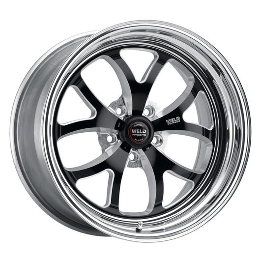 Weld - Weld S76 17x8 / 5x4.75 BP / 4.7in. BS Black Wheel (High Pad) - Non - Beadlock - Demon Performance