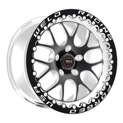 Weld - Weld S77 17x10 / 5x120mm BP / 7.2in. BS Black Wheel (High Pad) - Black Single Beadlock MT - Demon Performance