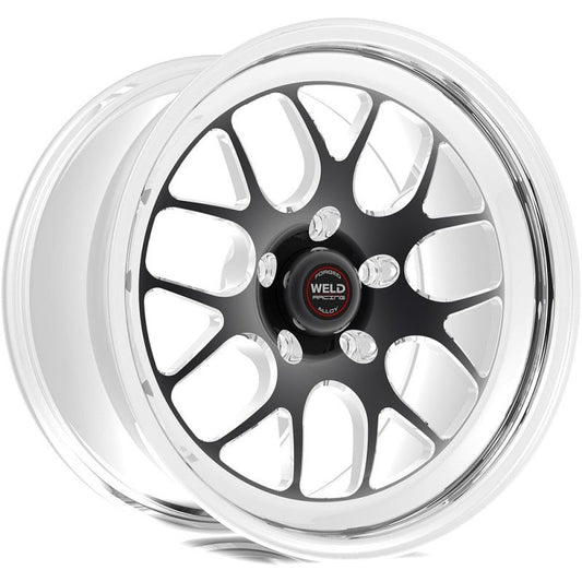 Weld - Weld S77 17x10.5 / 5x112mm BP / 7.3in. BS Black Wheel (Medium Pad) - Demon Performance