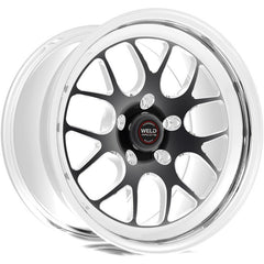 Weld - Weld S77 17x10.5 / 5x112mm BP / 7.3in. BS Black Wheel (Medium Pad) - Demon Performance