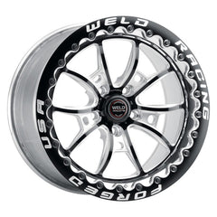 Weld - Weld S80 17x10 / 5x115 BP / 6.7in BS Black Wheel (High Pad) - Black Single Beadlock MT - Demon Performance