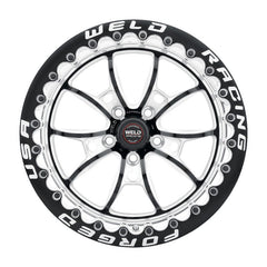 Weld - Weld S80 17x11 / 5x115 BP / 6.2in BS Black Wheel (High Pad) - Black Single Beadlock MT - Demon Performance