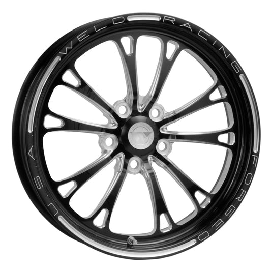 Weld - Weld V - Series 1 - Piece 17x4.5 / 5x120 BP / 2.25in. BS Black Wheel - Non - Beadlock - Demon Performance